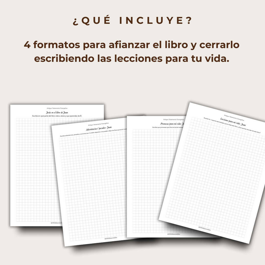 Plan lectura: Libro de Juan