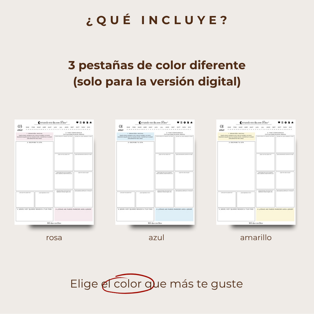 Diario Cerrando mi día con Dios