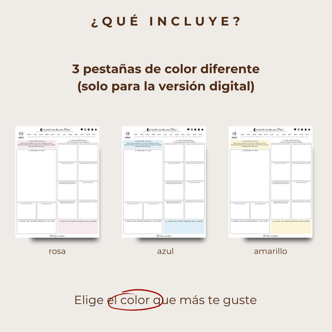 Diario Cerrando mi día con Dios