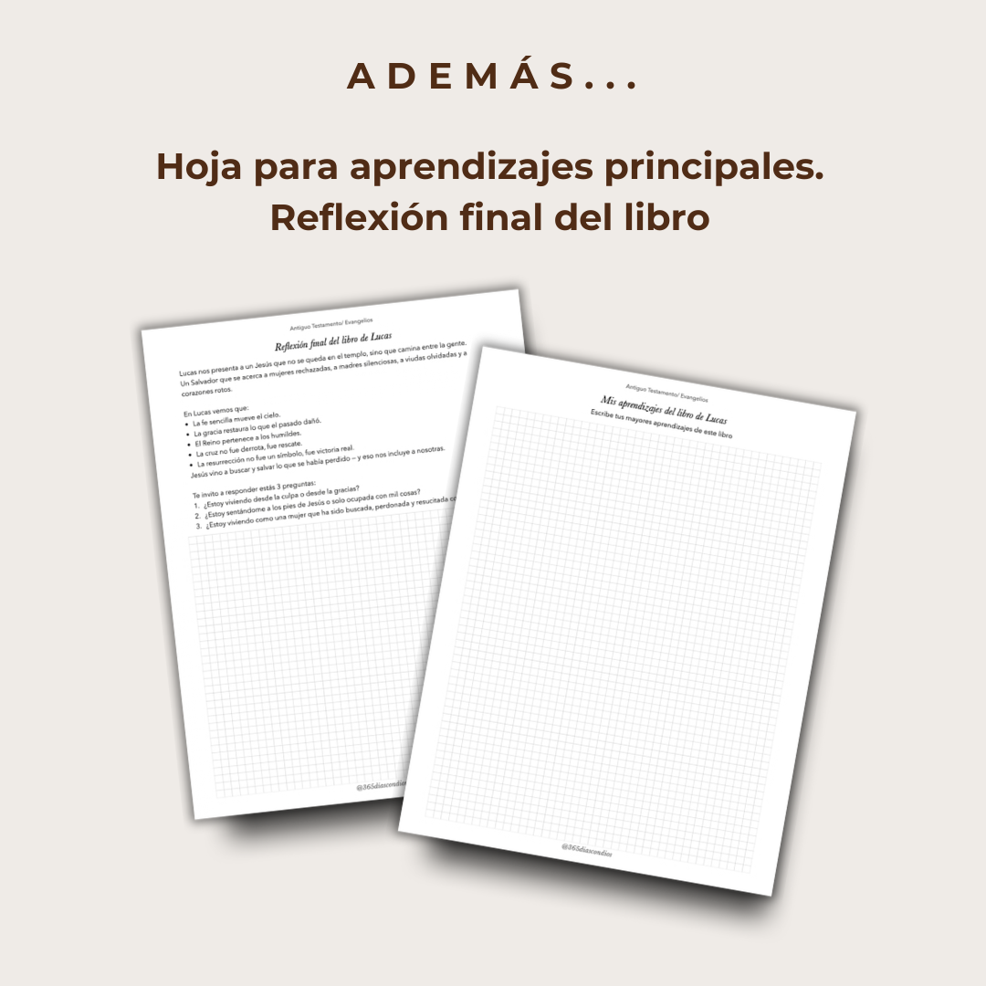 Plan lectura: Libro de Lucas