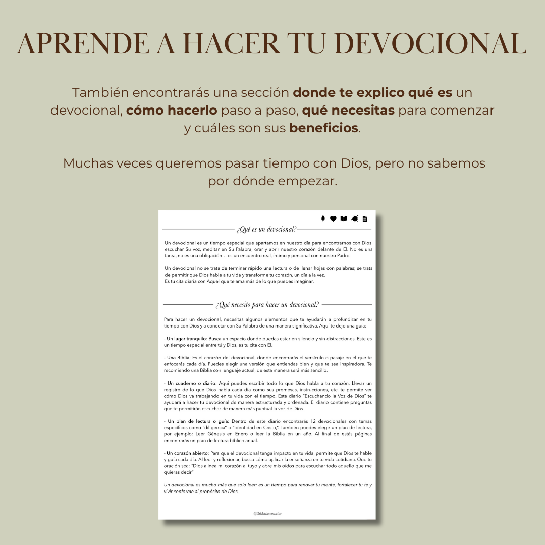 Diario devocional 365 conversaciones con Dios