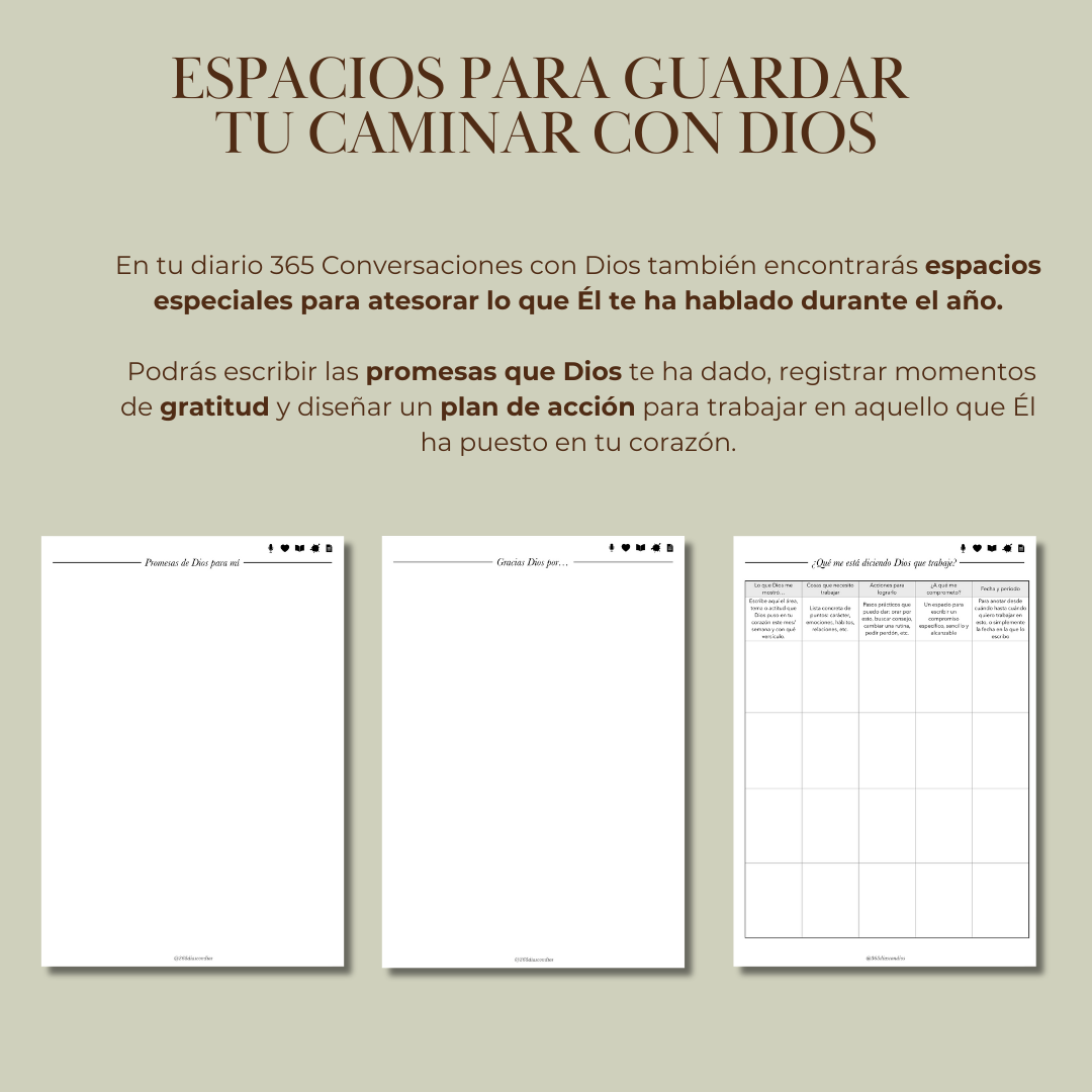 Diario devocional 365 conversaciones con Dios
