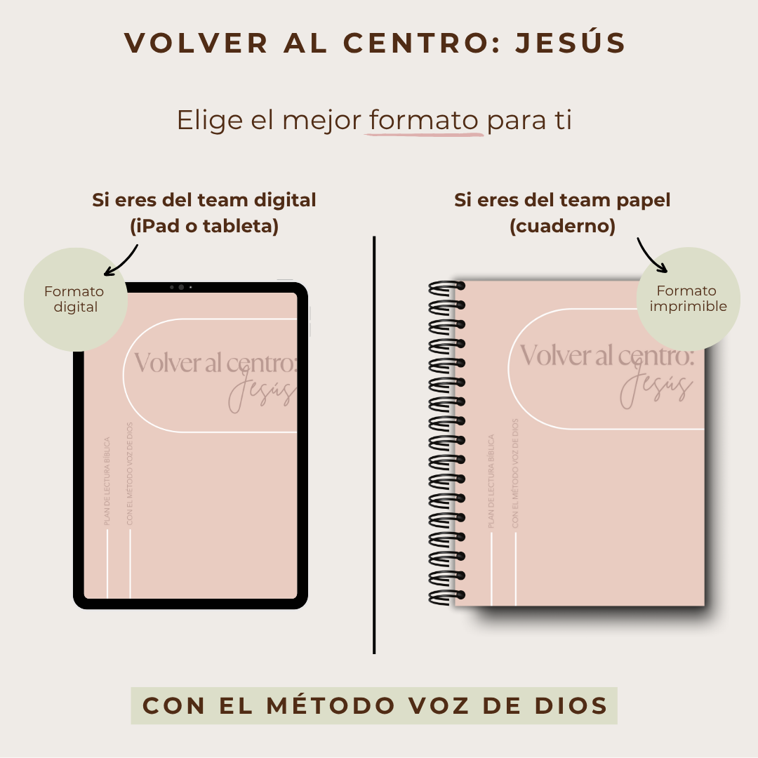 Plan lectura: Volver al centro: Jesús