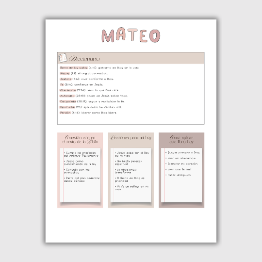 Apuntes- Libro Mateo