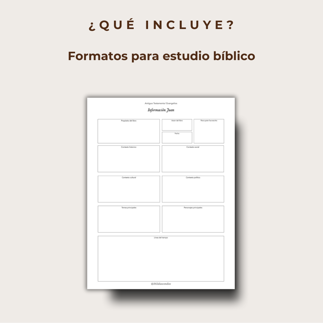 Plan lectura: Libro de Juan