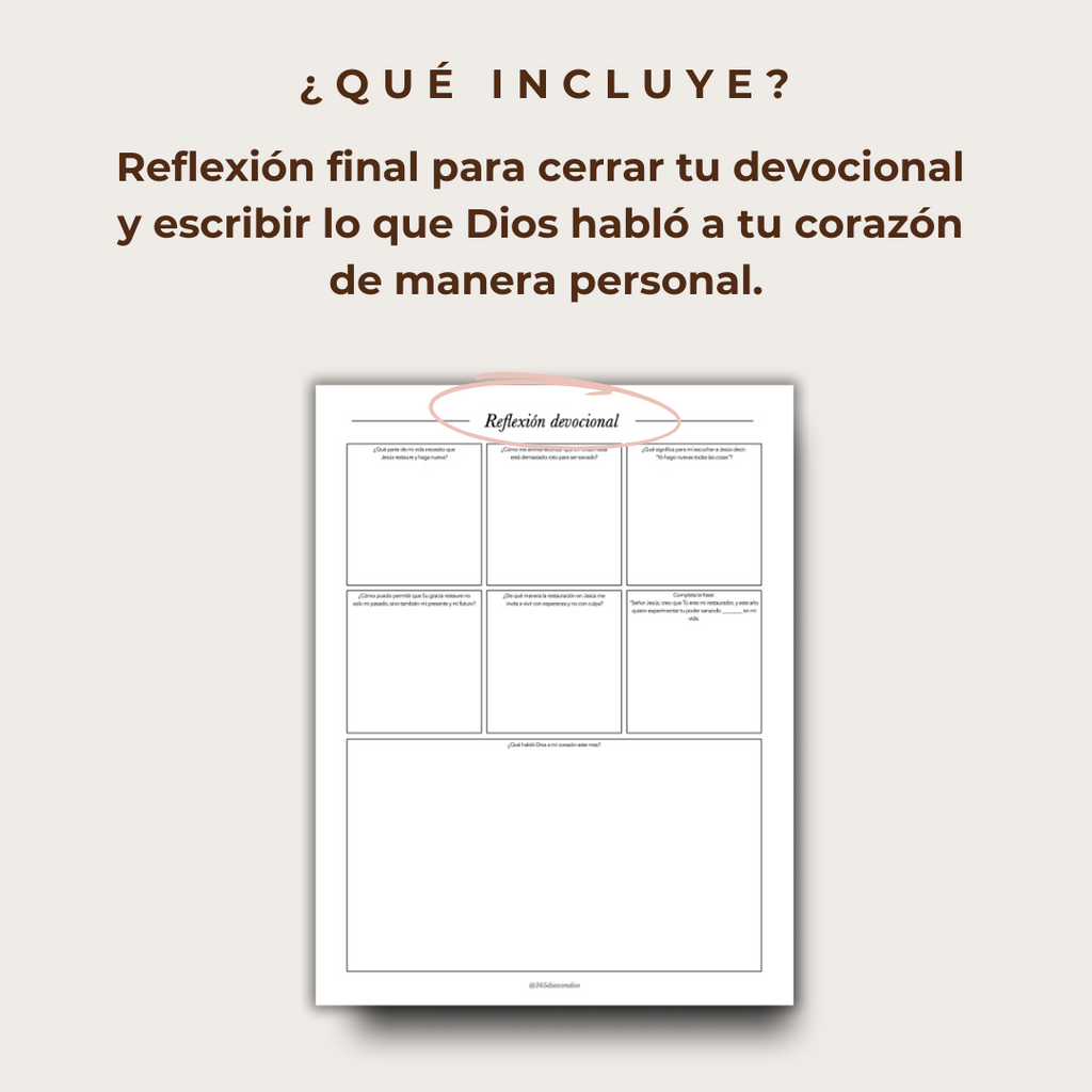 Devocional "Sanando mi vida: un viaje a la restauración"