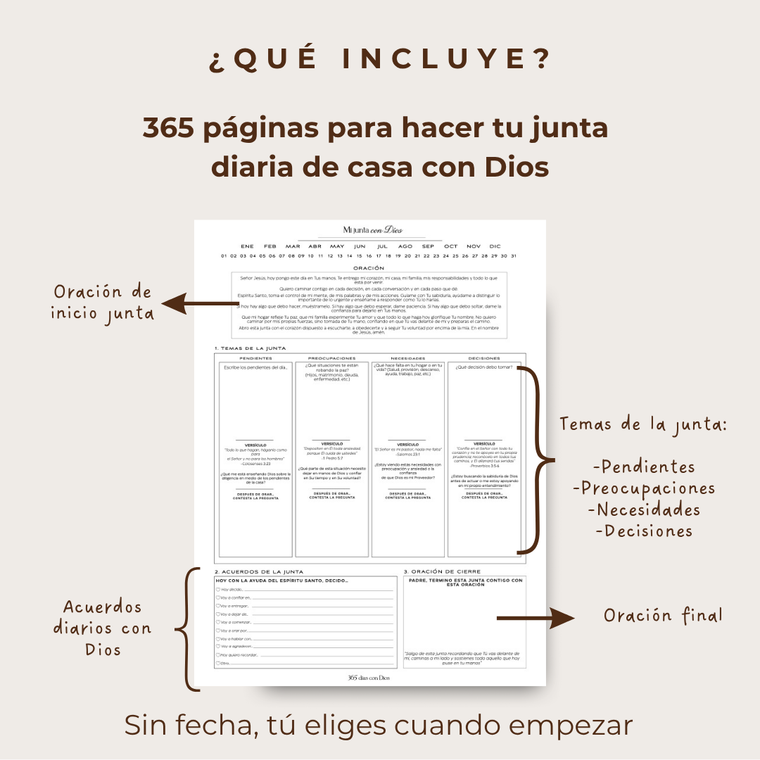 Diario Mi junta con Dios