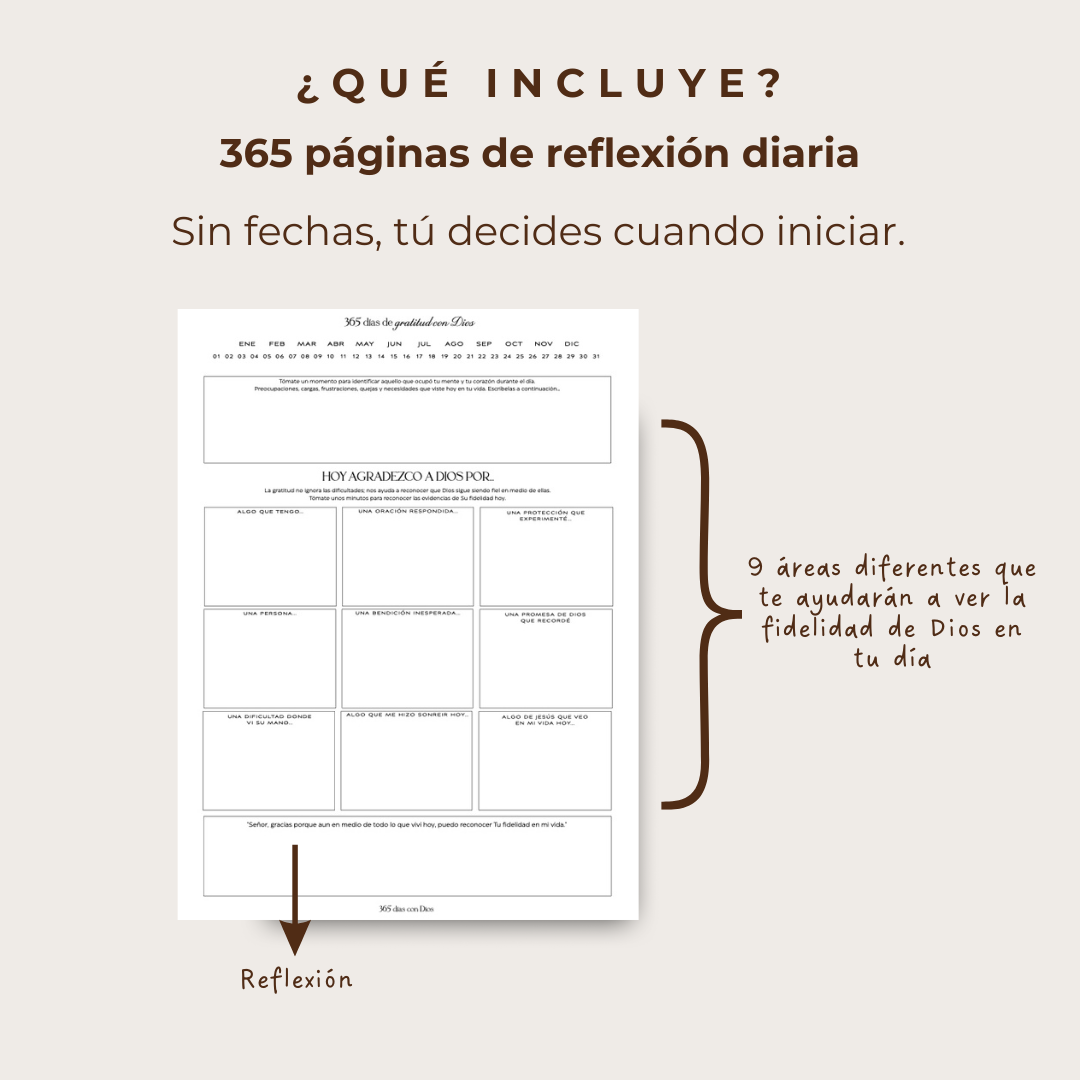365 días de gratitud con Dios