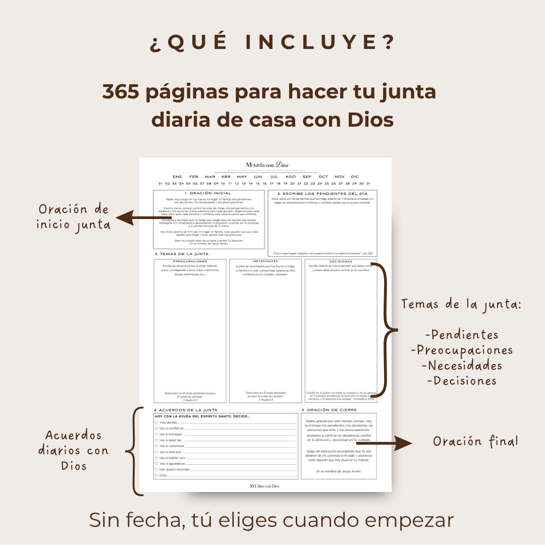 Diario Mi junta con Dios