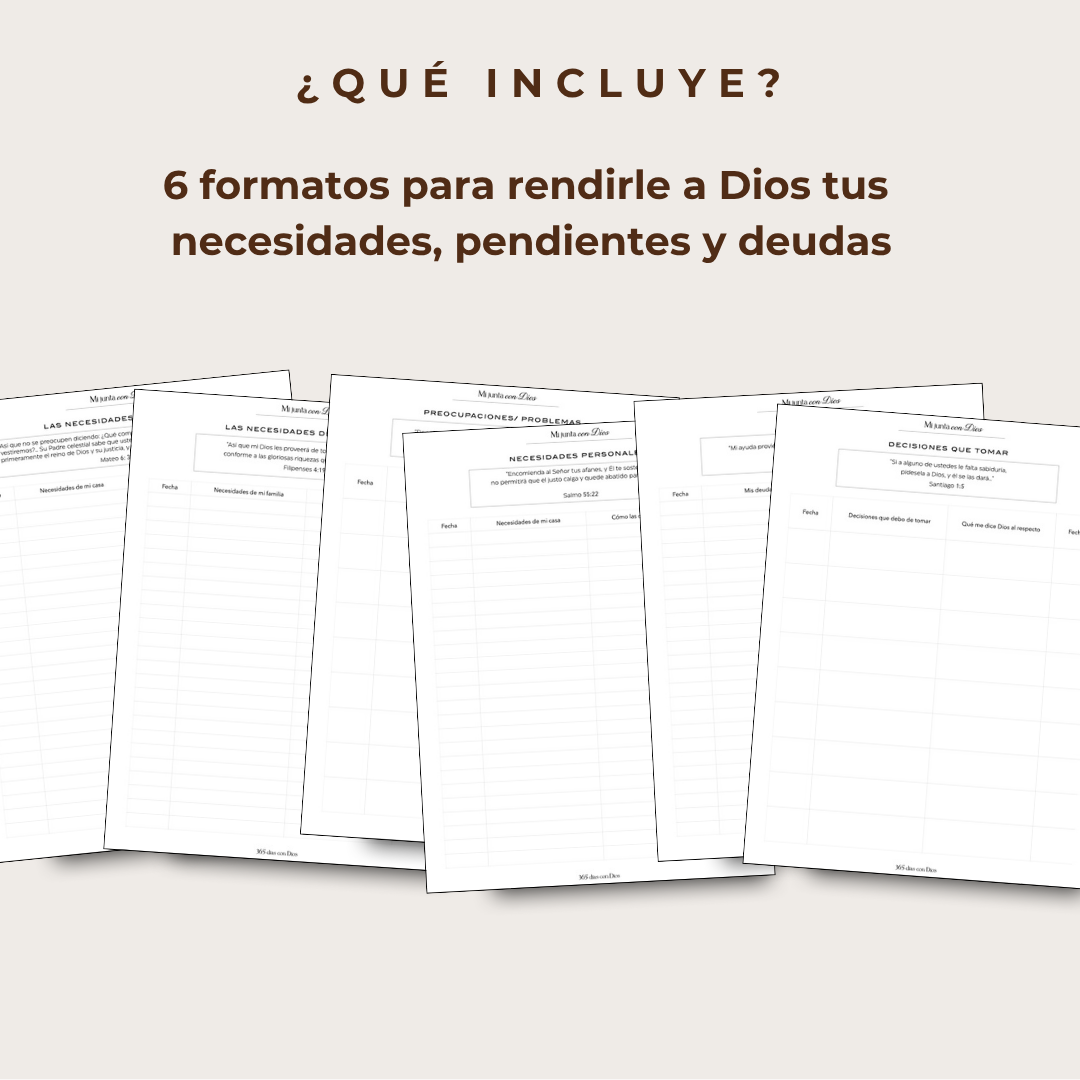 Diario Mi junta con Dios