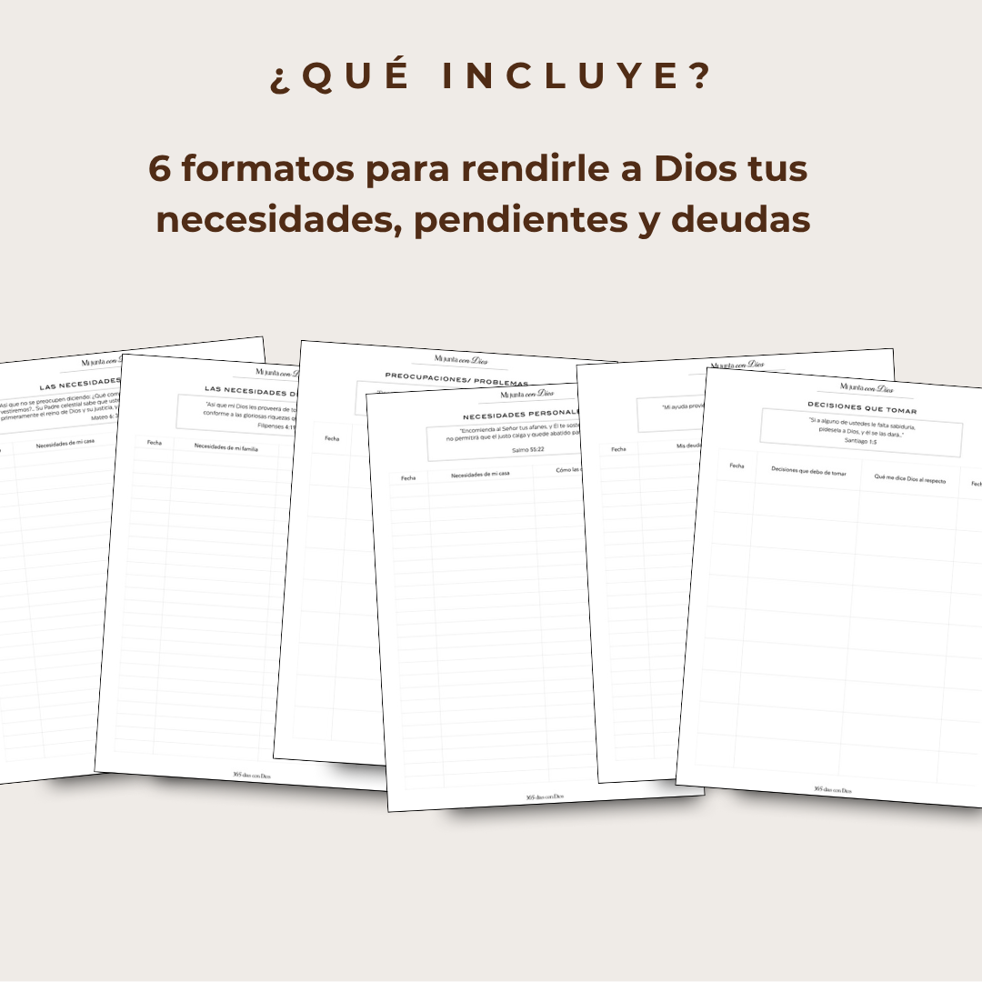 Diario Mi junta con Dios