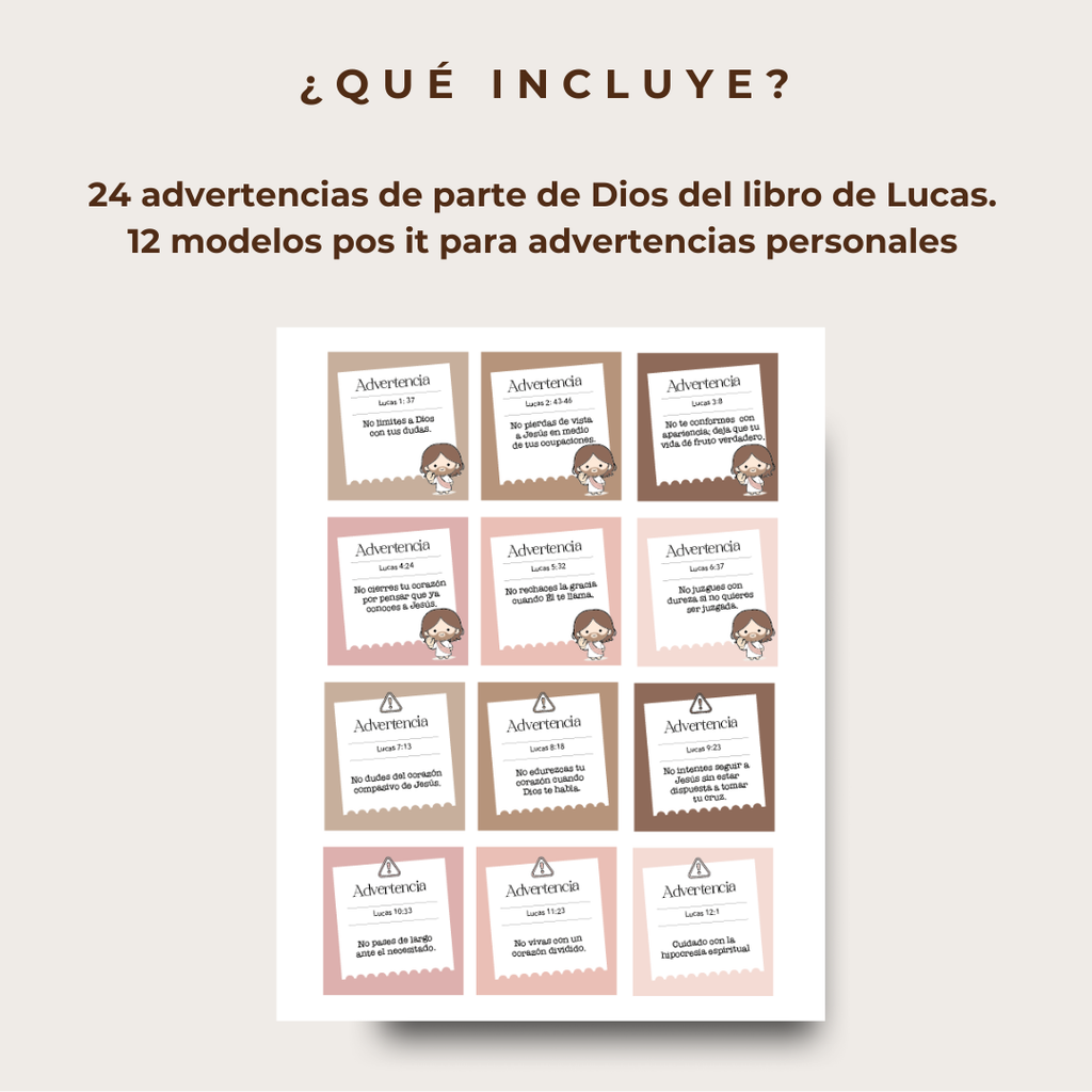 Kit de estudio Bíblico creativo- Libro de Lucas