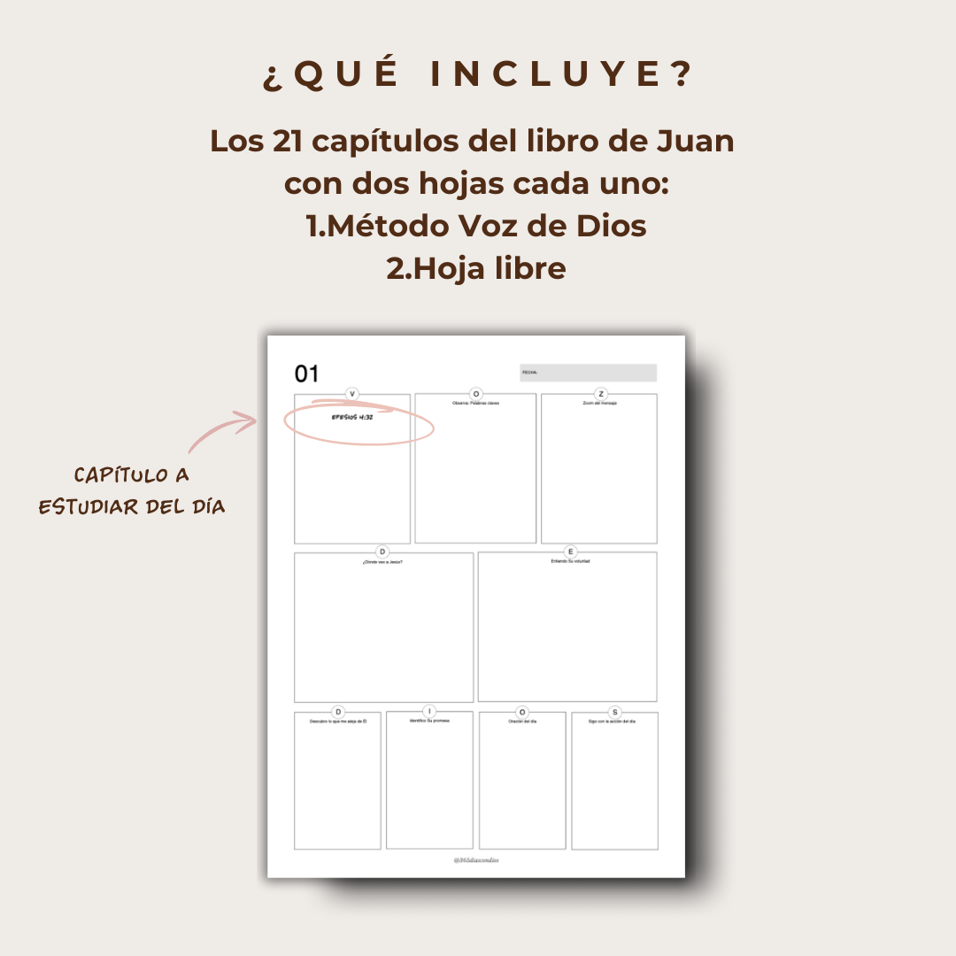 Plan lectura: Libro de Juan