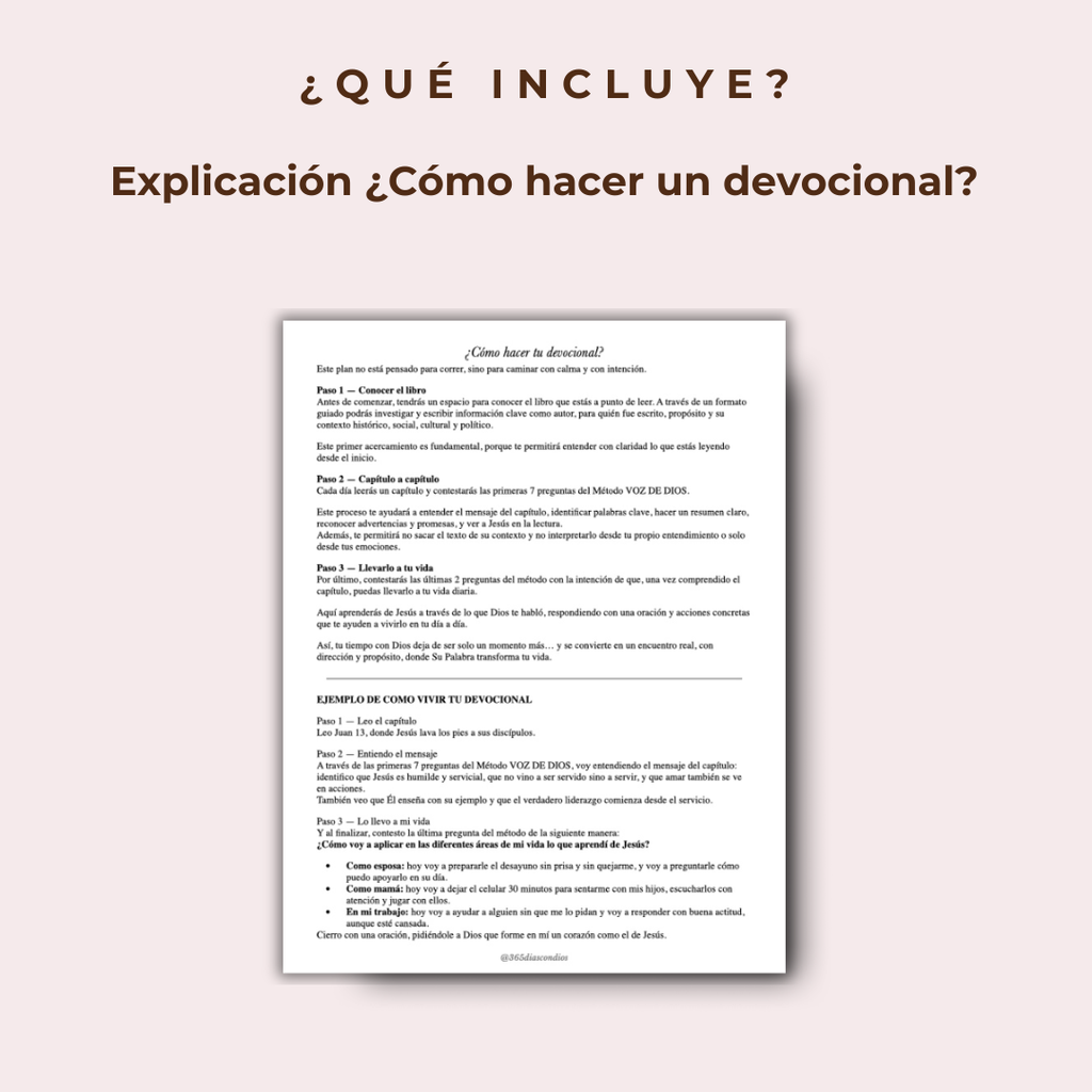 Devocional- ¿Quien dice Dios que soy? con acompañamiento