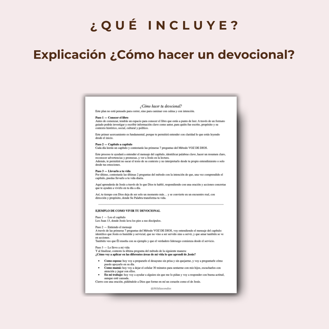 Devocional- ¿Quien dice Dios que soy? con acompañamiento