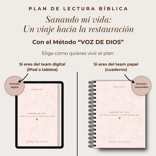 Devocional "Sanando mi vida: un viaje a la restauración"